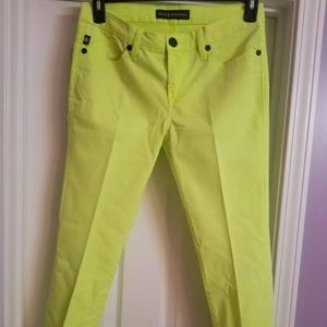 Rock & Republic Hamburg sz 8 Jeans Neon Yellow